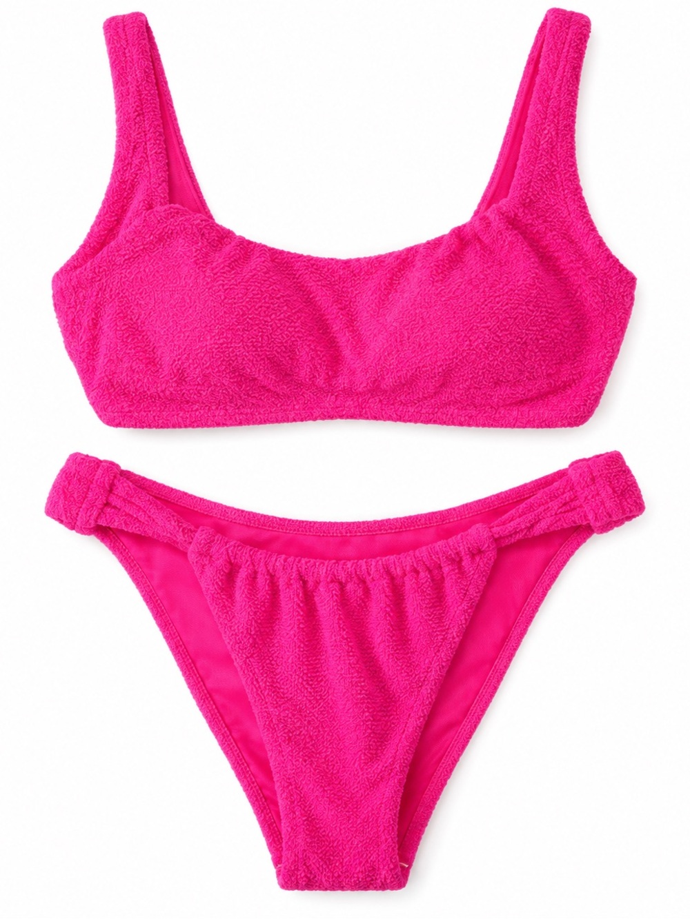 Gianni Bini Hot Pink Terry Cloth Bikini Set